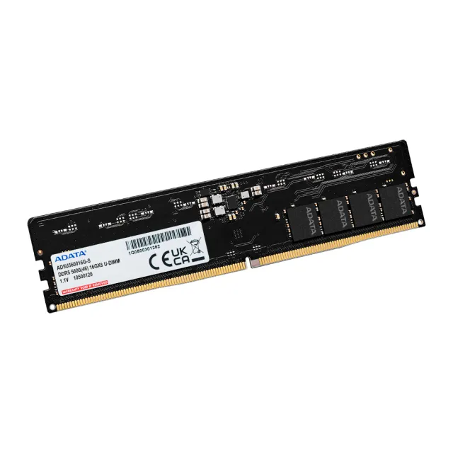【ADATA 威剛】DDR5 5600 16GB 桌上型記憶體 (AD5U560016G-S)