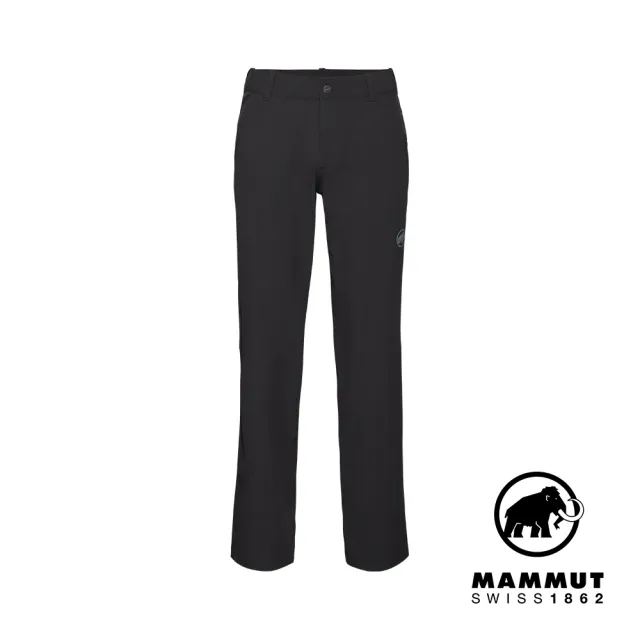 【Mammut 長毛象官方直營】Hiking V Pants Men 防曬彈性健行長褲 黑色 男款 #1022-02520