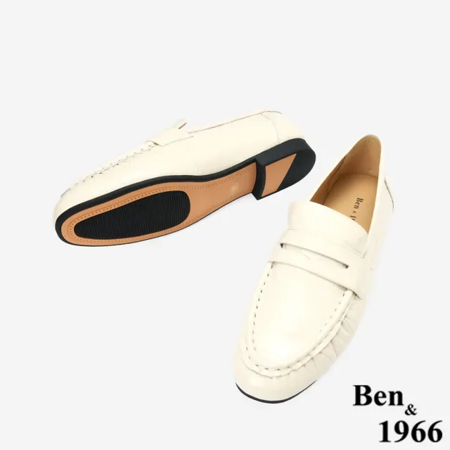 【Ben&1966】Ben&1966高級頭層牛皮簡約個性樂福鞋-25629
