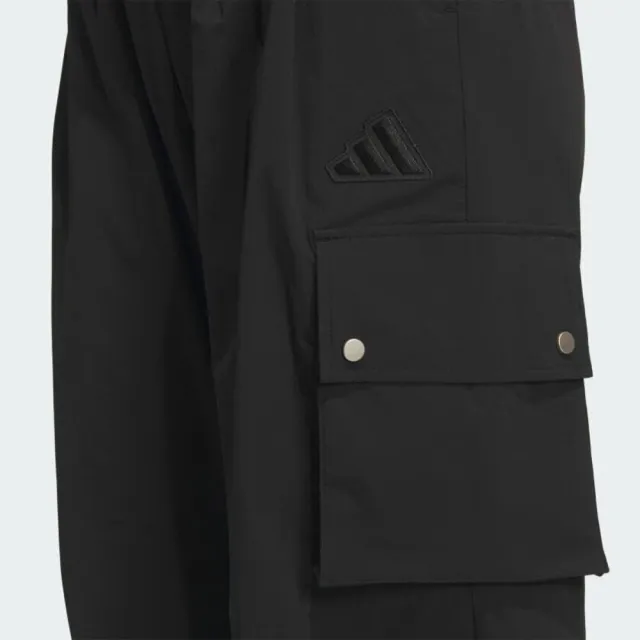 【adidas 愛迪達】Lux Ad Cargo Pt 女 長褲 運動長褲 休閒長褲 工裝 黑 亞版(JL5099)
