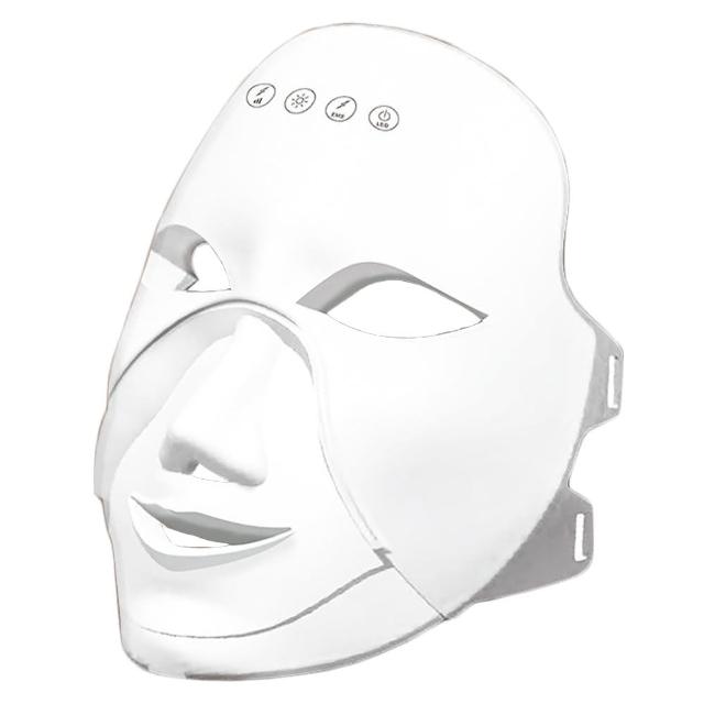 【PANATEC 沛莉緹】EMS七彩光緊致拉提溫熱美容面罩 K-555(光子面罩 電子面膜 美容儀 LED光波)