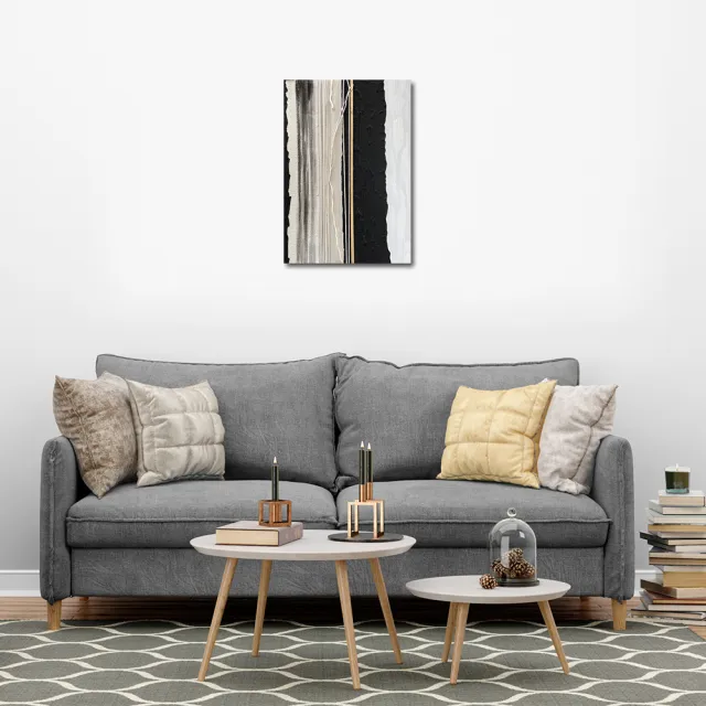 【御畫房】當代國家級展覽畫家 抽象系列手繪油畫70×100cm(DB-103)