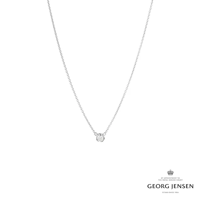 【Georg Jensen 官方旗艦店】GEORG JENSEN SIGNATURE DIAMONDS 項鏈(18K白金 鑽石)