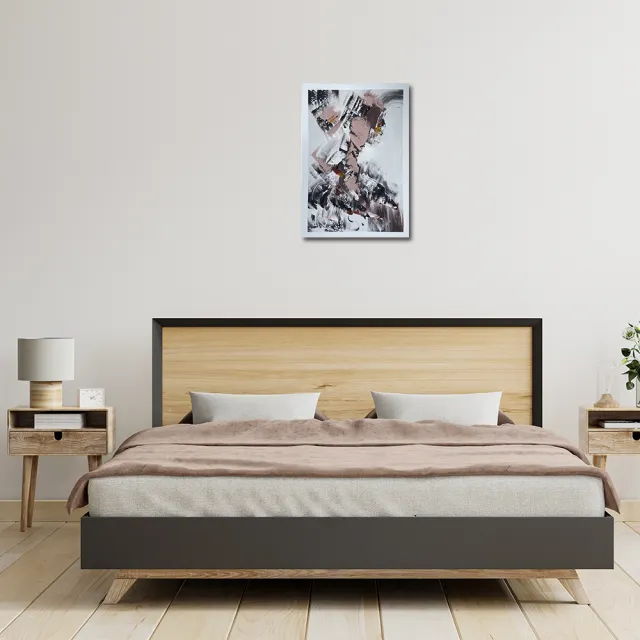 【御畫房】當代國家級展覽畫家 抽象系列手繪油畫70×100cm(DB-124)