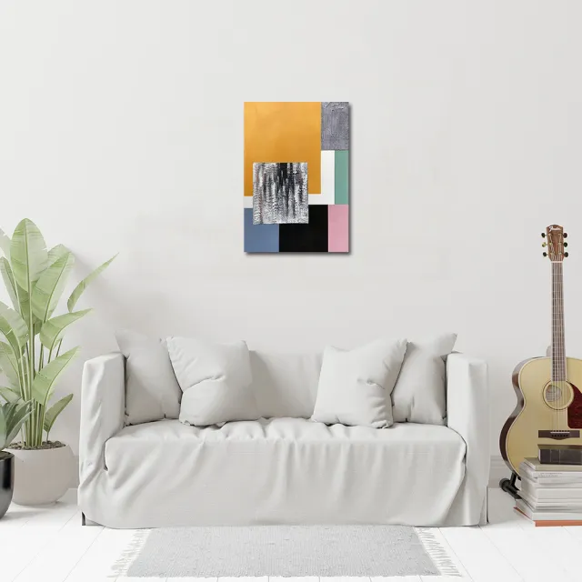 【御畫房】當代國家級展覽畫家 抽象系列手繪油畫70×100cm(DB-131)