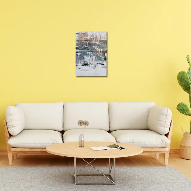 【御畫房】當代國家級展覽畫家 抽象系列手繪油畫70×100cm(DB-137)