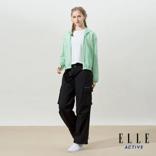 【ELLE ACTIVE】女款 輕薄透氣防潑水立領外套-淺綠色(EA25S2W6101#41)
