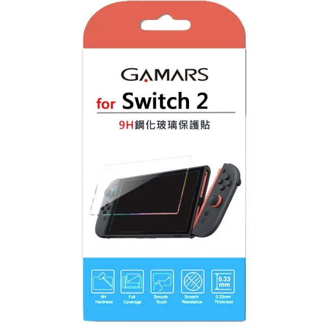 【Nintendo 任天堂】Switch 2 主機+《瑪利歐賽車世界》+《原廠 NS2 賽車手把方向盤》+《9H鋼化貼》