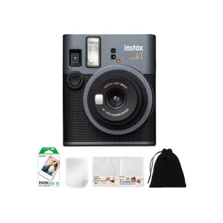 【FUJIFILM 富士】instax mini 41 拍立得相機 原廠公司貨(10張底片束口袋相冊超值組合)