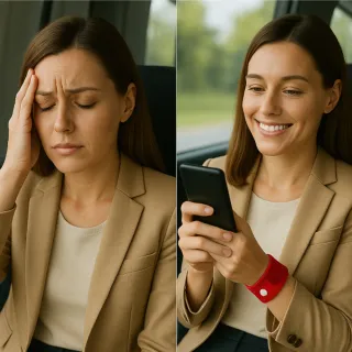 【DR.Story】日式好評推薦穴道按摩防暈車手環-2入(暈車手環 防暈手環)