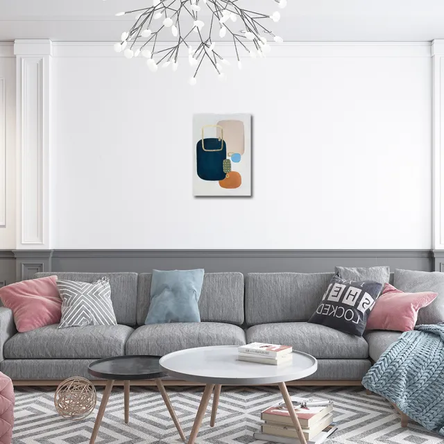 【御畫房】當代國家級展覽畫家 抽象系列手繪油畫70×100cm(DB-164)