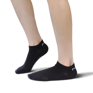 【PONY】經典LOGO 短襪 隱形襪 運動襪 踝襪 素色襪 船型襪 襪子 吸濕 排汗 男女 黑 白(6入組)