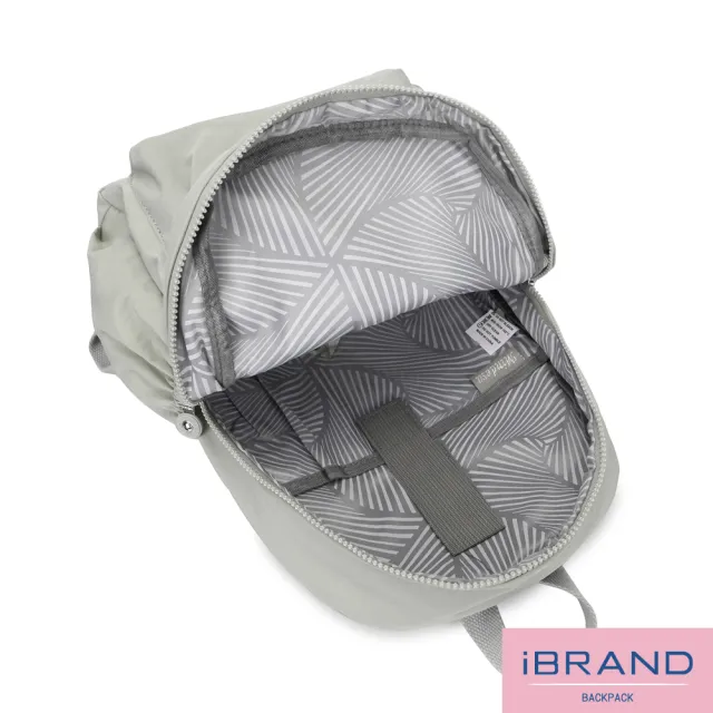 【iBrand】雙11 輕盈防潑水雙層口袋尼龍後背包(防水包 多色任選)