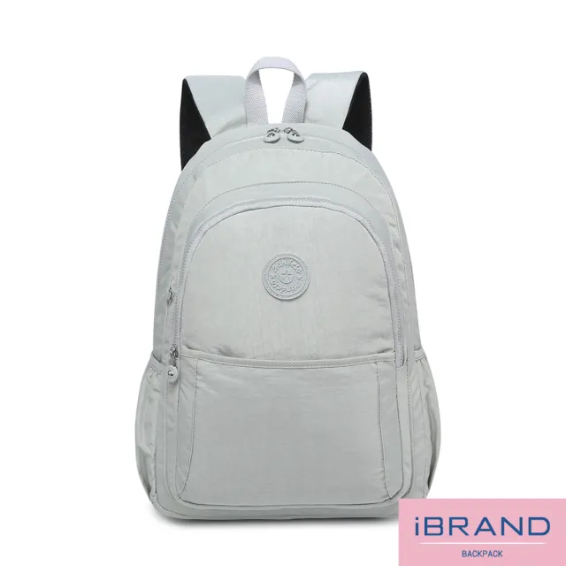 【iBrand】雙11 輕盈防潑水簡約雙拉鍊隔層後背包(防水包 多色任選)