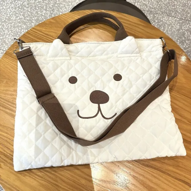 【LEESA】雙11 多功能\大容量包包\刺繡\媽媽包\小熊包\單肩包\側背包\韓國包包\手提包\外出包\ 
