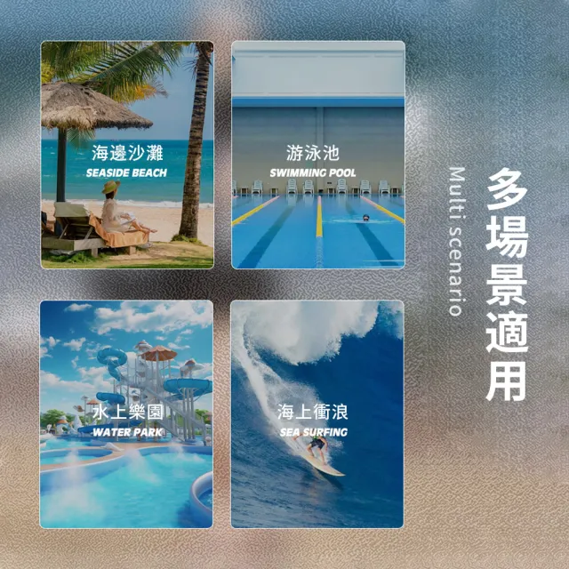【Friyu】顯瘦高腰運動風分體兩件式泳衣 遮肚修身可拆卸胸墊游泳裝 學生運動保守泳裝 彈力速乾游泳衣