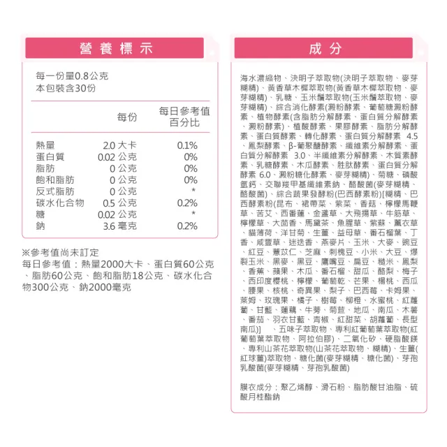 【華陀扶元堂】淨善美錠6盒組(30錠/盒-熱燃助代謝/100種酵素)77購物節