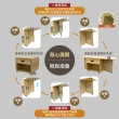 【IHouse】團圓 1桌4椅 移動功能小茶几/餐桌/蝴蝶桌
