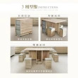【IHouse】新團圓 免組裝台灣製桌椅組(1桌6椅/餐桌/摺疊桌)