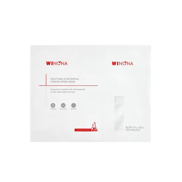 【WINONA 薇諾娜】舒緩修護凍干面膜+溶媒液 6片裝