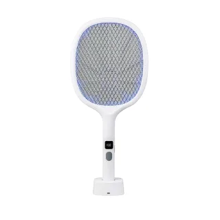 【勳風】2入組_二合一充電式捕蚊拍/電蚊拍/捕蚊燈(HFD-T7162/誘蚊升級款)