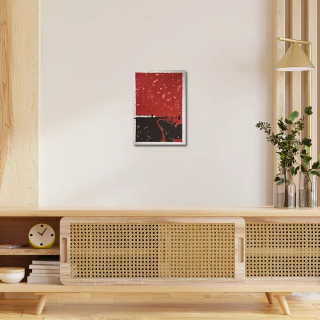 【御畫房】當代國家級展覽畫家 抽象系列手繪油畫70×100cm(DB-172)