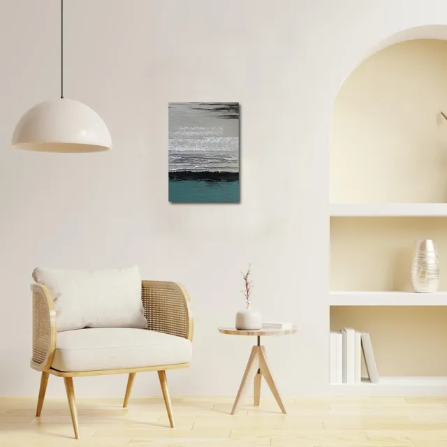 【御畫房】當代國家級展覽畫家 抽象系列手繪油畫70×100cm(DB-176)