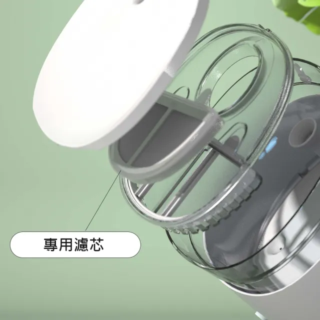 【HomeRun 霍曼】無線水泵寵物飲水機三代濾芯x2組(共6片)