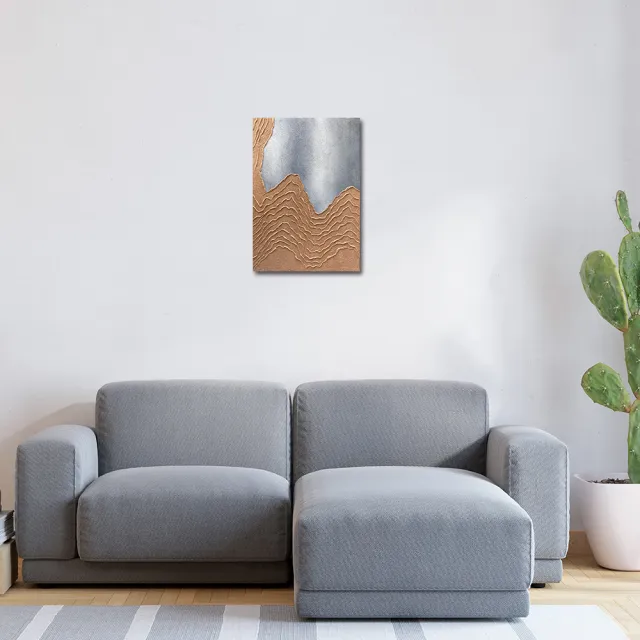 【御畫房】當代國家級展覽畫家 抽象系列手繪油畫70×100cm(DB-185)
