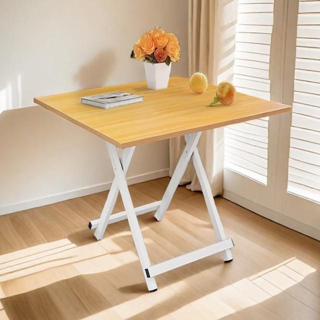 【Ashley House】坦丁免安裝萬用摺疊桌 60*60cm(拜拜桌/會議桌/餐桌/客廳桌/書桌/電腦桌)