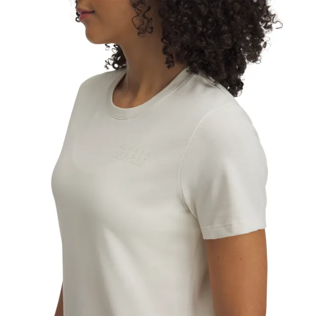 【UNDER ARMOUR】UA 女 HWT BRANDED CORE 短袖T-Shirt_1389745-279(米白色)