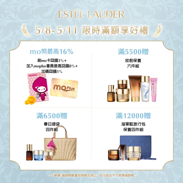 【Estee Lauder 雅詩蘭黛】年輕無敵日夜膠原體驗組(膠原霜30ml+膠原藍霜7mlX4/乳霜/乳液)