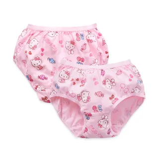【ONEDER 旺達】6件組-三麗鷗 Hello Kitty 女童二入三角褲(女童內褲/兒童內褲/純棉內褲)