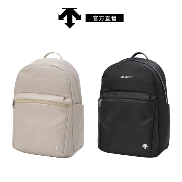 【DESCENTE】迪桑特 女士 10L休閒後背包 日常背包(米色/黑色)