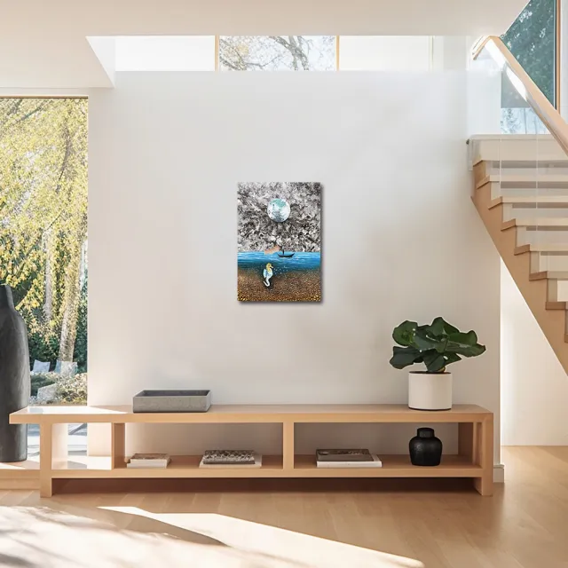 【御畫房】當代國家級展覽畫家 抽象系列手繪油畫70×100cm(DB-192)