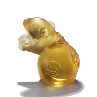 【tittot 琉園】鼠來寶_十二生肖年年有錢系列  擺飾(琉璃/藝術品/贈禮/生日送禮/生肖/鼠擺飾)
