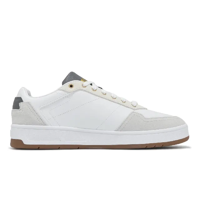 【PUMA】休閒鞋 Court Classic Lux SD 男鞋 女鞋 白 灰 金 皮革 復古 情侶鞋(395087-10)