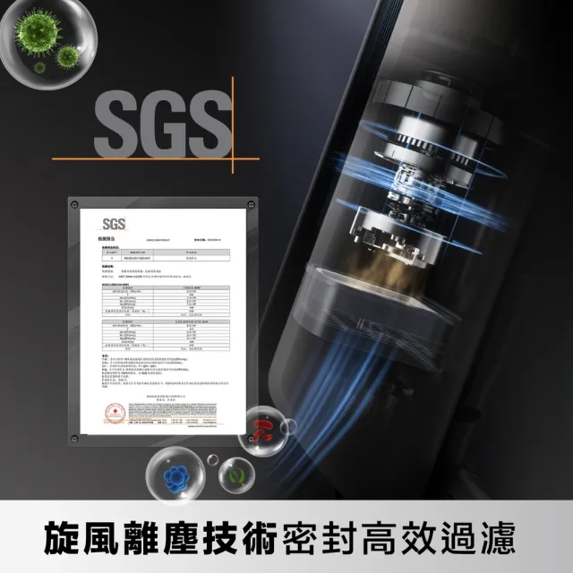 【Dreame 追覓科技】Z10S Station 自動集塵吸塵器 抗敏防纏版(雙恆壓梳齒割刀/綠光顯塵/4種吸頭/超輕量)