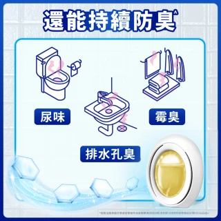 【風倍清】浴廁用防霉防臭劑/芳香劑 1入裝(柔和花香/清新柑橘)