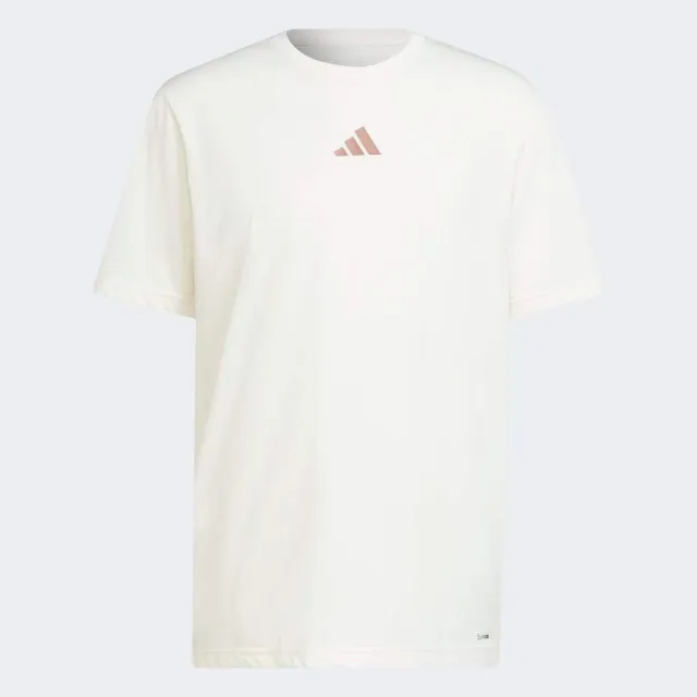 【adidas 愛迪達】M Str G T 男 T恤 運動上衣 休閒短袖 米白 亞版(JJ1447)