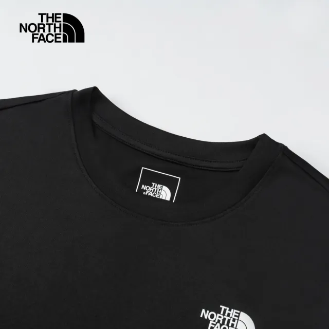 【The North Face】TNF 休閒 吸濕排汗短袖T恤 W FLEX S/S TEE REG - AP 女 黑色(NF0A8DFJJK3)
