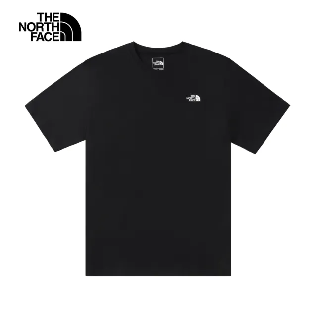 【The North Face】TNF 休閒 透氣短袖T恤U RLX FUTURE MOON S/S TEE GRAPHIC-AP 男女 黑(NF0A8D83JK3)