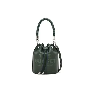 【MARC JACOBS】官方直送 MJ  中型藤蔓綠皮革水桶斜背包