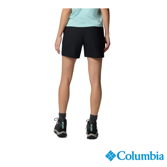 【Columbia 哥倫比亞】女款-超防曬UPF50防潑短褲-黑色(UAK59990BK/JS)