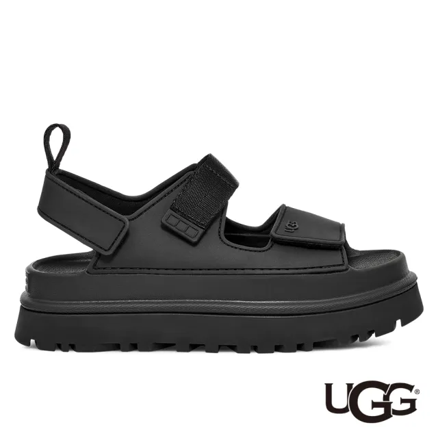 【UGG】涼鞋女鞋 厚底涼鞋 防水涼鞋 GoldenGlow 黑色 UG1152685BLK
