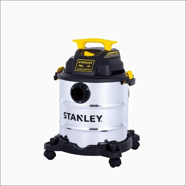 【STANLEY】乾濕兩用不鏽鋼吸塵器 23L(適用車庫.車輛清潔)