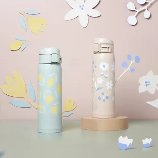 【ZOJIRUSHI 象印 買1送1】印花不鏽鋼保溫杯480ml+480ml(SM-SK48EMB+SM-SK48EMB