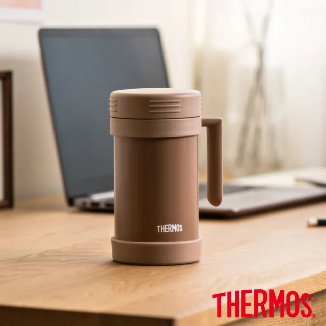 【THERMOS 膳魔師】買1送1_不鏽鋼真空保溫杯490ml(JMF-501)