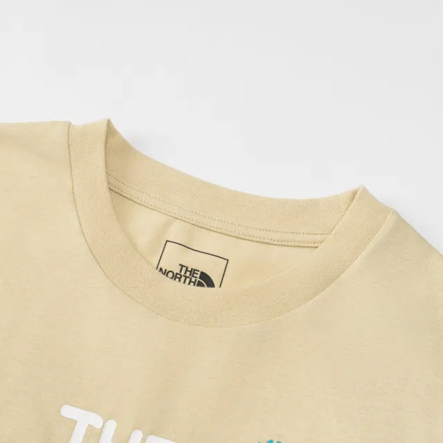 【The North Face】北臉 短袖上衣 童裝 大童 男女童 吸濕排汗 TEEN CACTUS SS TEE 米 NF0A8DCR3X4