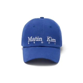 【MATIN KIM】官方旗艦 首爾LOGO棒球帽 刺繡 運動帽 中性(藍色)
